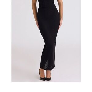 Elegant Black Maxi Skirt